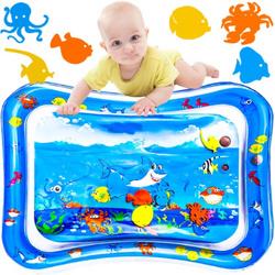 T.R. Goods Waterspeelmat Met Visjes - Baby Watermat - Kraamcadeau Voor Jongen En Meisje | Babyshower Cadeau | Blauw